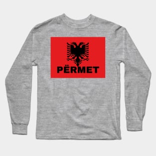 Përmet City in Albanian Flag Long Sleeve T-Shirt